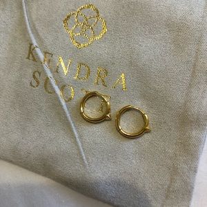Cecilia Gold Vermeil Kendra Scott Huggie Hoops